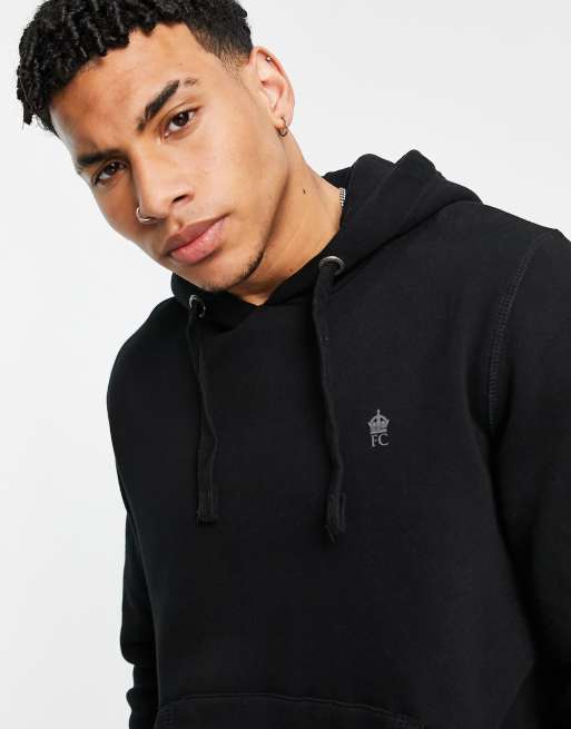 Fcuk black hoodie new arrivals