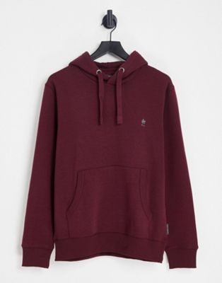 French Connection overhead hoodie in burgundy