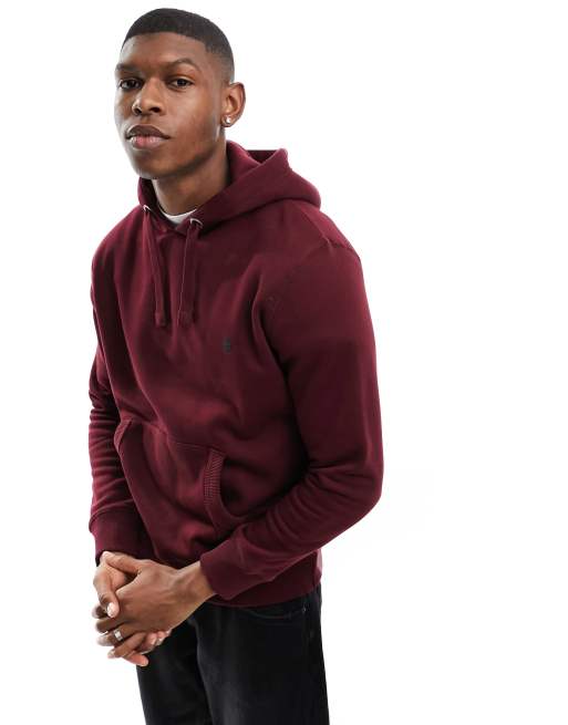 French Connection overhead hoodie in burgundy