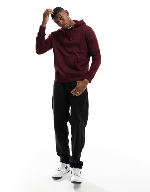 Burgundy on sale hoodie mens