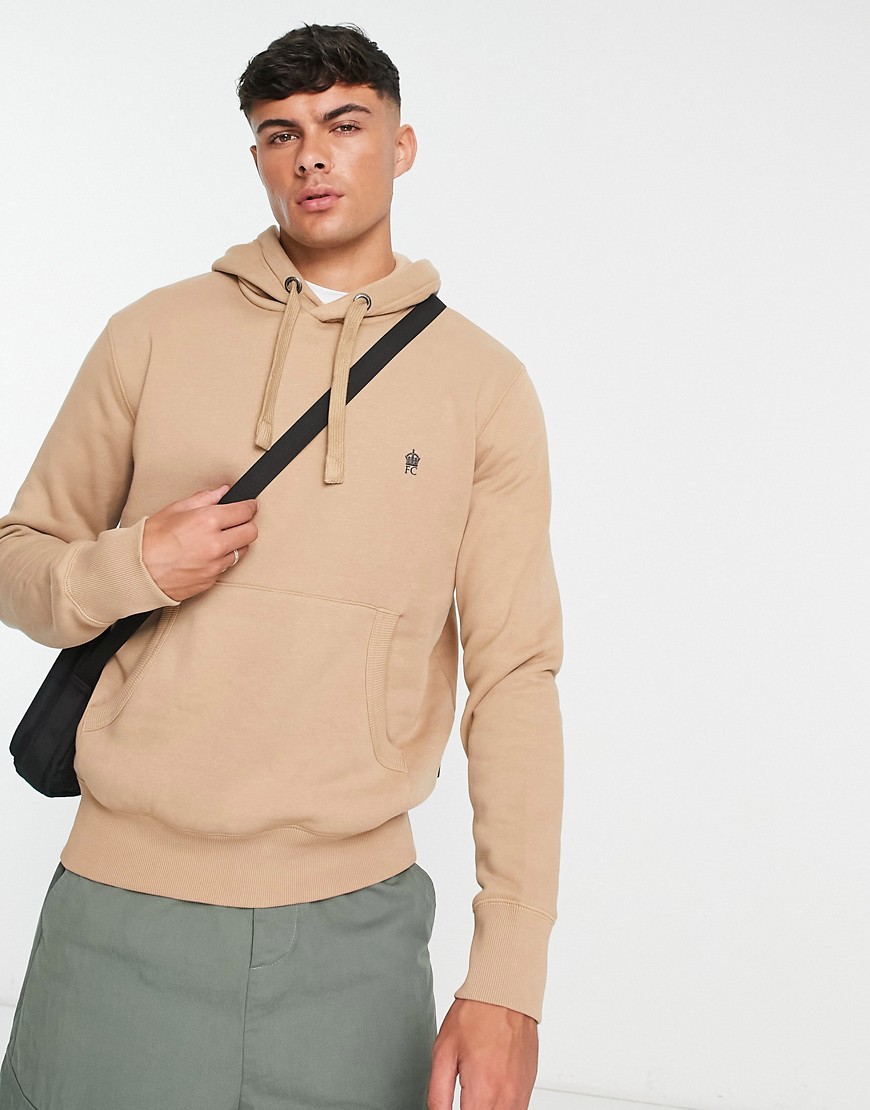 French Connection overhead hoodie in camel-Neutral