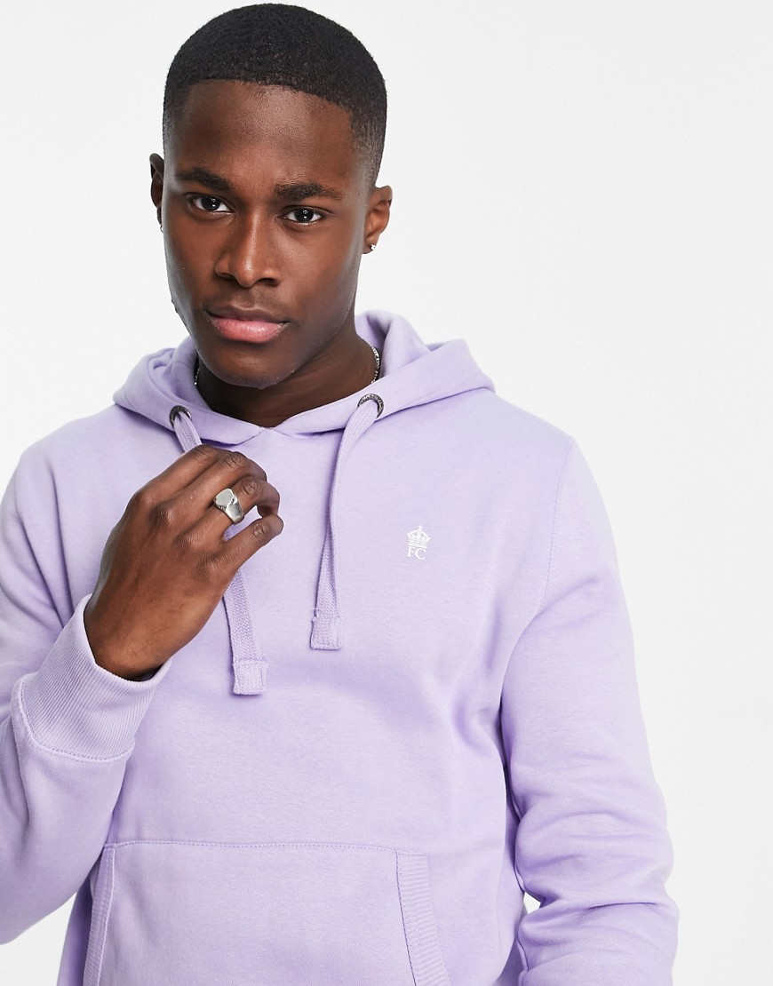 French Connection Overhead Hoodie In Lilac-Purple