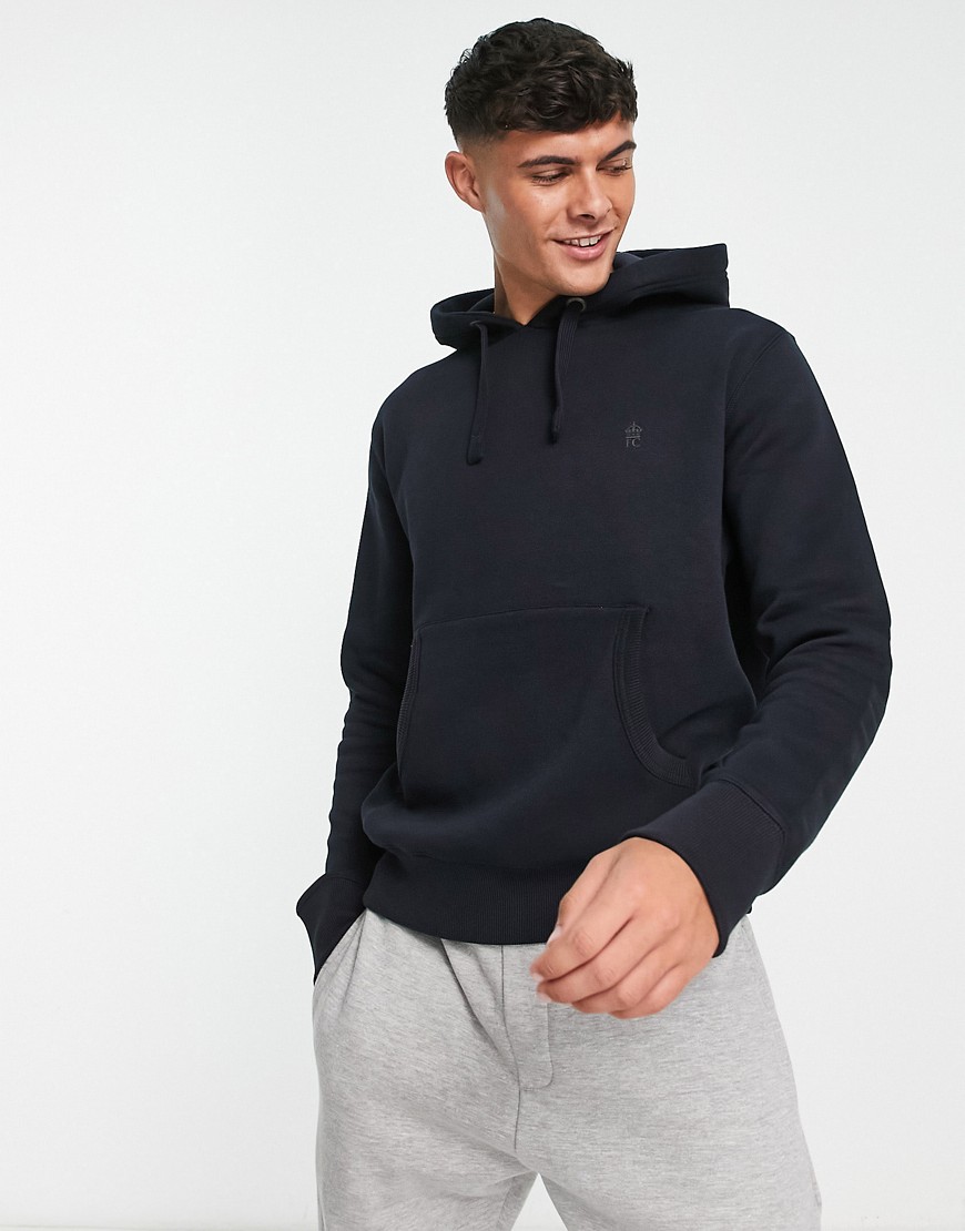 French Connection overhead hoodie in navy