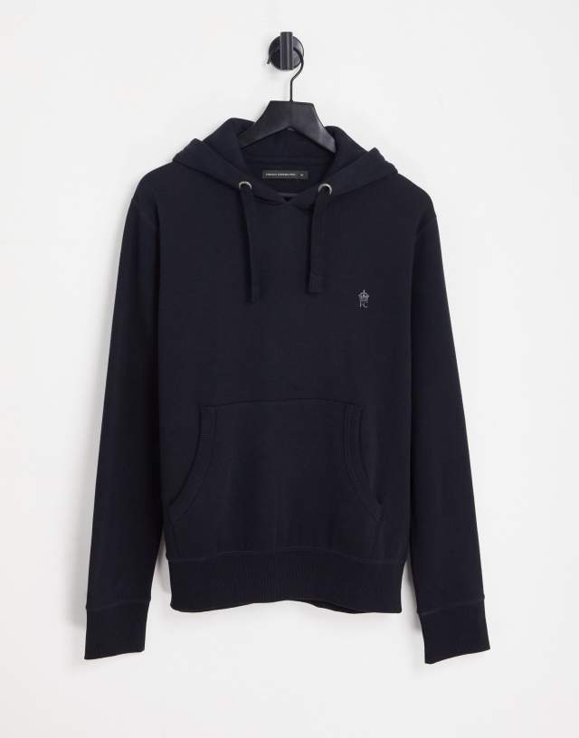 French Connection overhead hoodie in navy