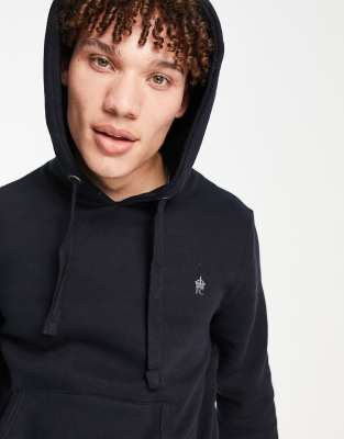 FRENCH CONNECTION OVERHEAD HOODIE IN NAVY-BLUES,57QOD