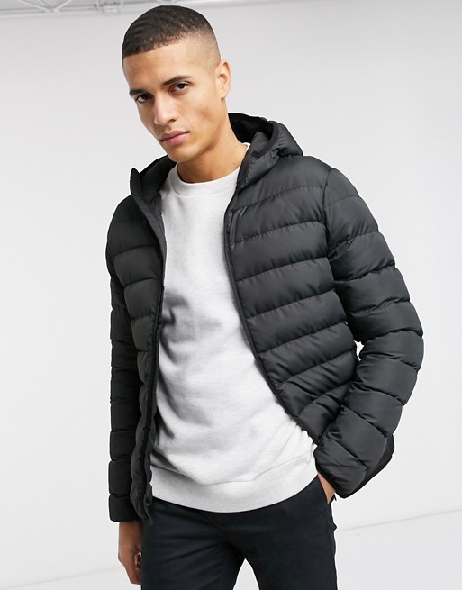 French Connection padded hooded zip through jacket