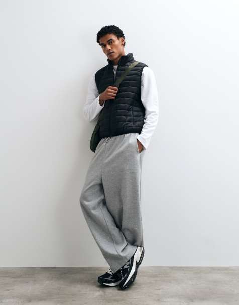 French Connection padded lightweight gilet in black - view 1