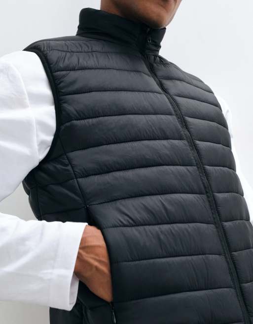 French Connection padded lightweight gilet in black, 4 of 5