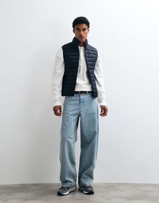 French Connection padded lightweight gilet in navy, 2 of 5