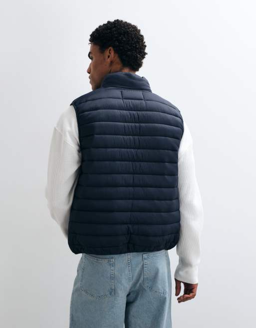 French Connection padded lightweight gilet in navy, 5 of 5