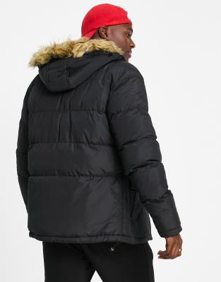 french connection black padded coat