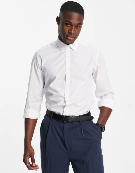 French Connection - Pakke med 2 ensfarvede slim fit poplin-skjorter