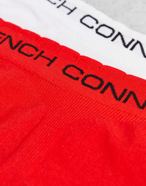 French Connection - Pakke med 3 par sømløse trusser i sort og hvid og rød, 4 af 4