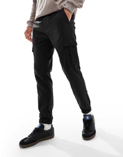 French Connection - Pantalon cargo en tissu technique - Noir - view 1
