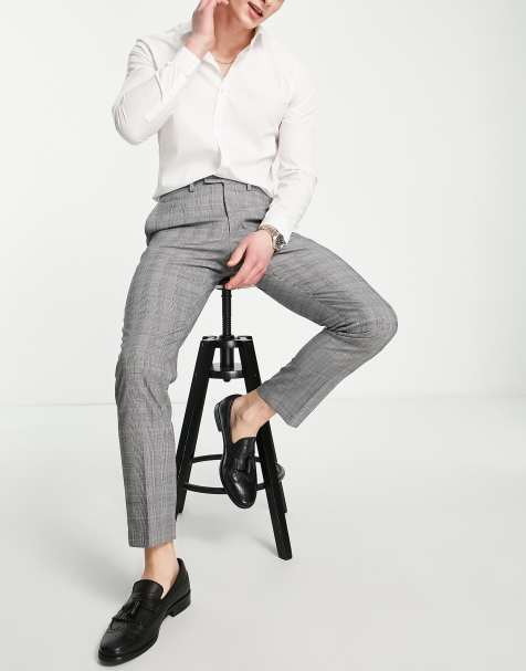 French Connection - Pantalon de costume à carreaux - Gris - view 1