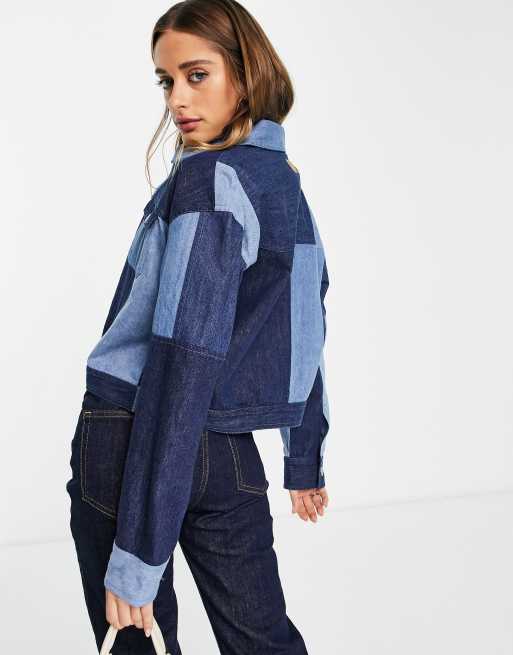 French connection outlet patchwork sweater