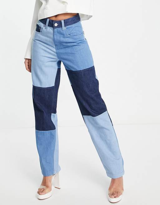 Patchwork jeans sale asos