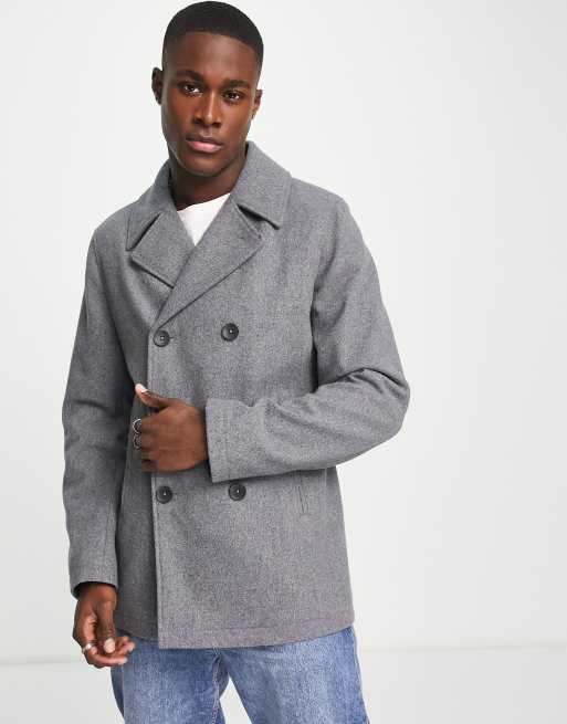 Peacoat sales grey mens