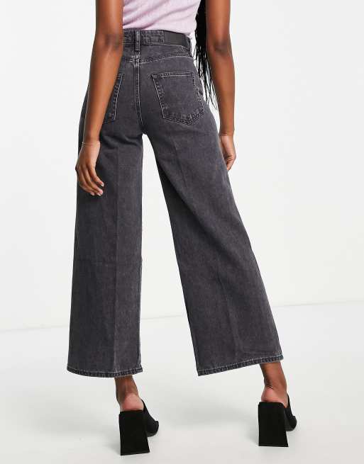 French Connection - Piper - Jeans med vidde i vasket sort bomuld - BLACK, 2 af 4