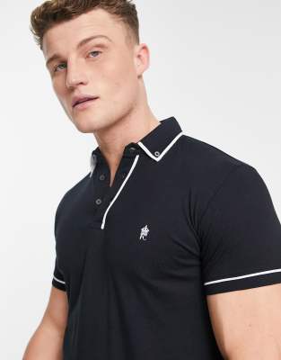 French Connection French Connection piping polo in navy