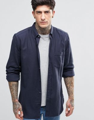 French Connection Plain Flannel Shirt