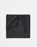[French Connection Mens] French Connection plain pocket square in black One Size BLACK