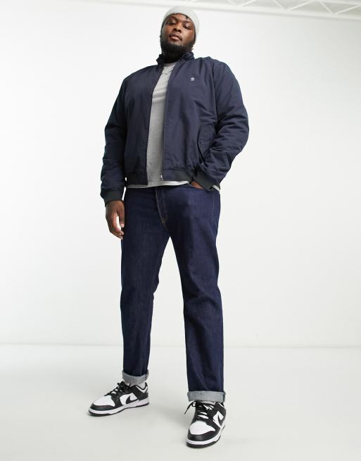 French Connection Plus Blouson Harrington double Bleu marine ASOS