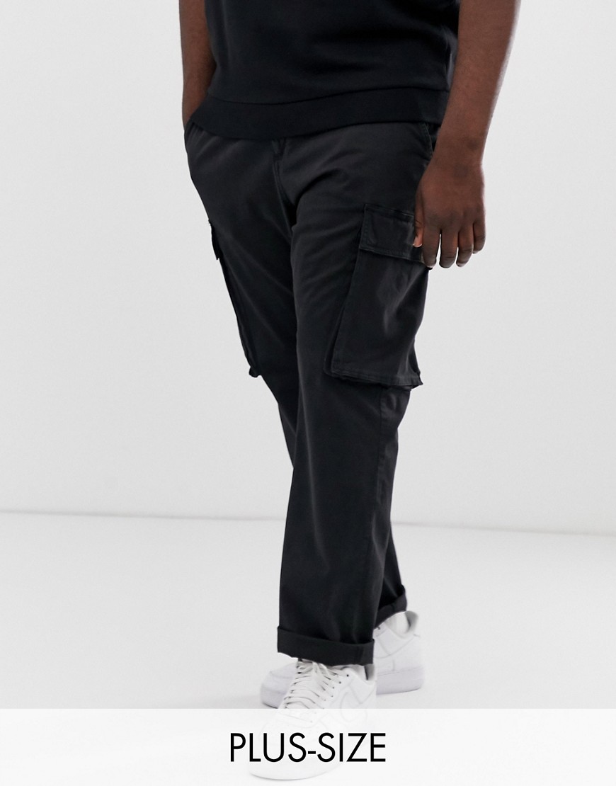 French Connection Plus cargo trouser-Navy