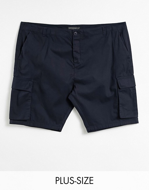 French Connection Plus cargo utility shorts