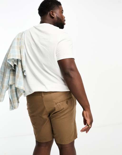 Dark brown hot sale khaki shorts