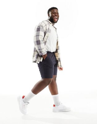 French Connection Plus chino shorts in navy