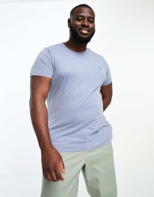 French Connection Plus crew neck T-shirt in light blue