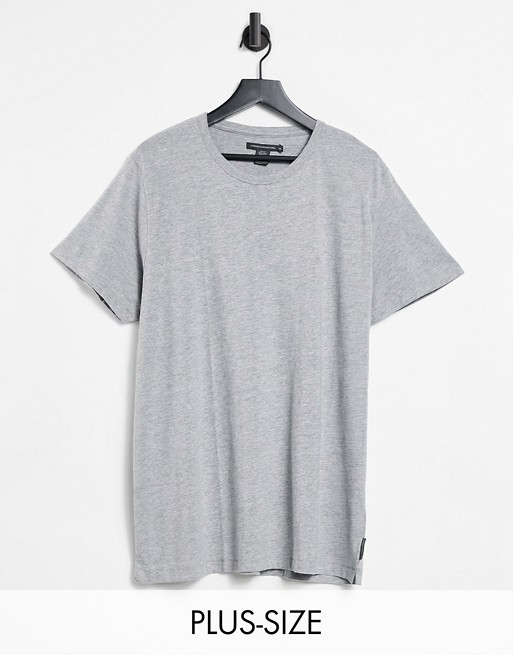 French Connection Plus Essentials t-shirt in grey