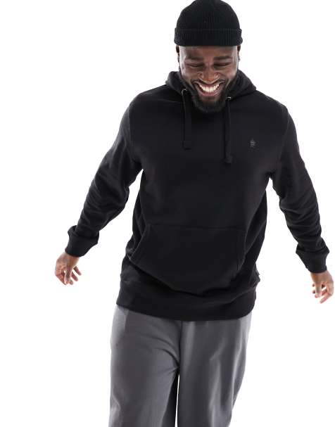 French Connection Plus - Hoodie zonder sluiting in zwart - view 1
