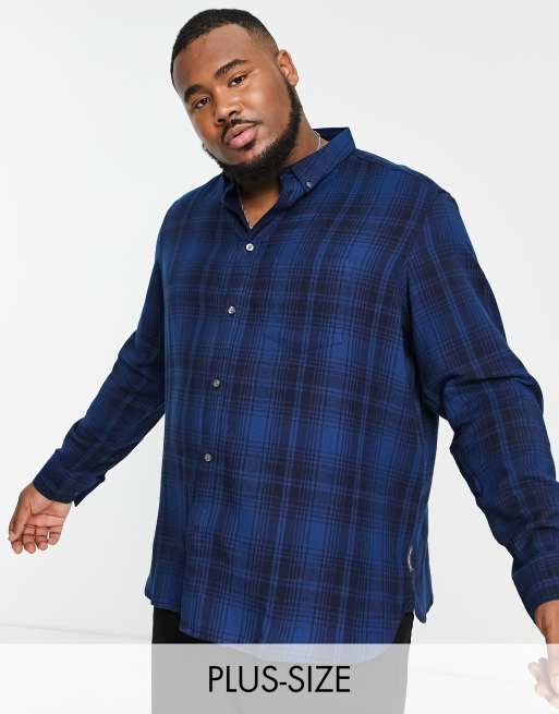 Cheap plus store size flannel shirts