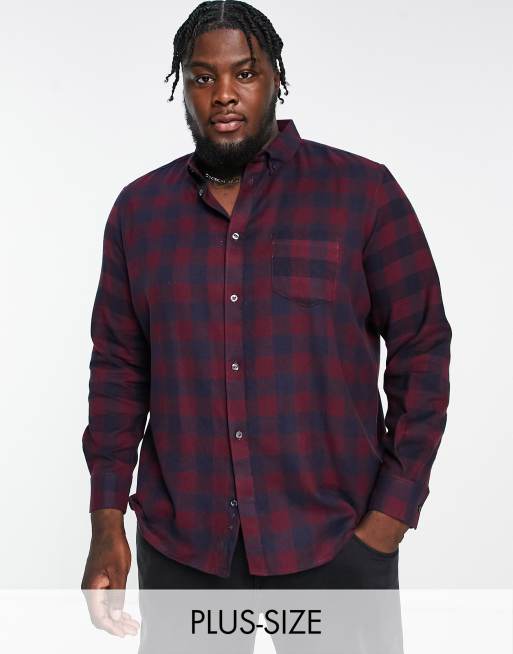 Flannel shirt cheap dress plus size