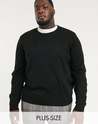 plain black sweater