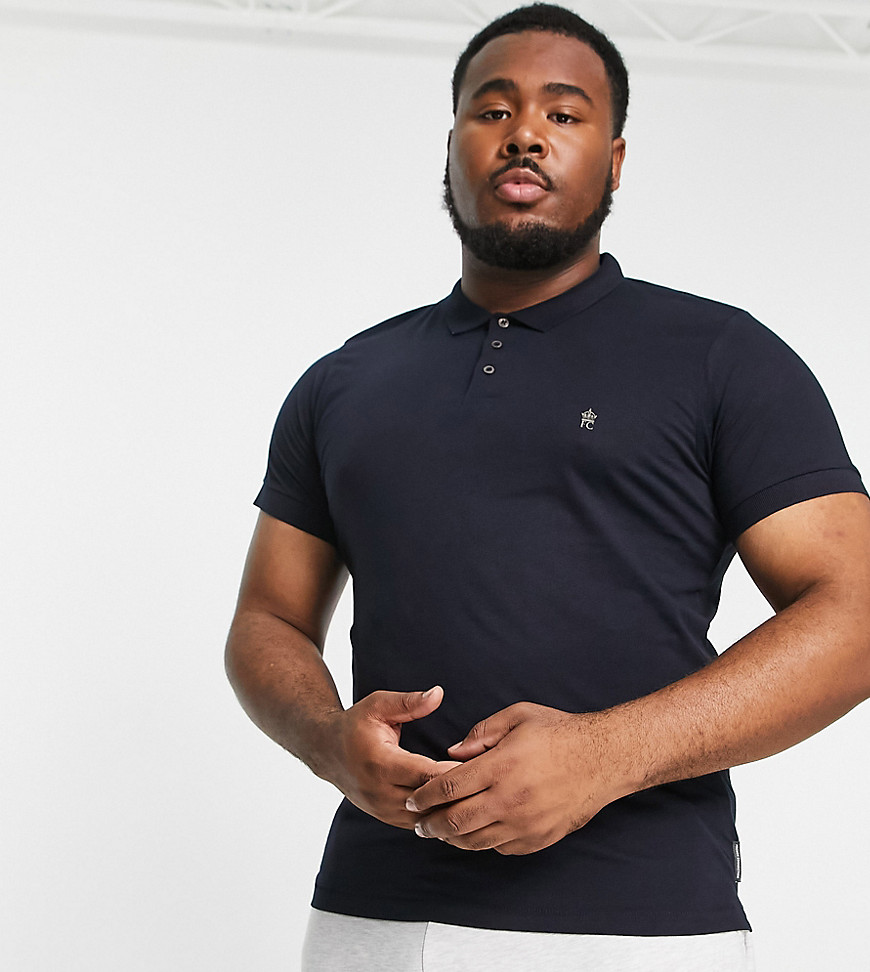 French Connection Plus polo in navy