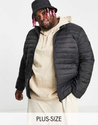 French Connection Plus puffer jacket in charcoal - ASOS Price Checker