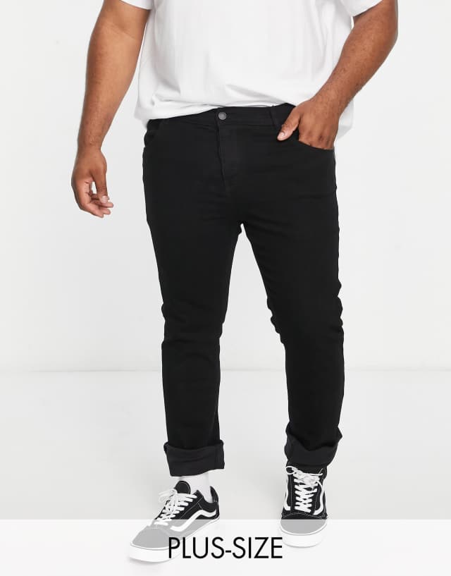 French Connection Plus slim fit jeans in black