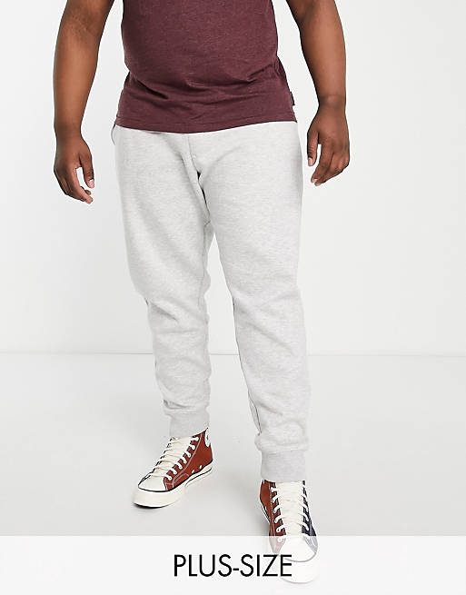 French Connection Plus slim fit jogger in light grey