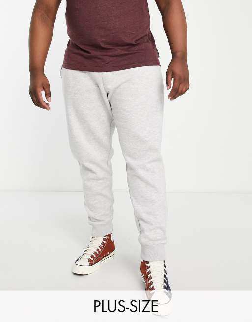 French Connection Plus - Slim-fit joggingbroek in lichtgrijs