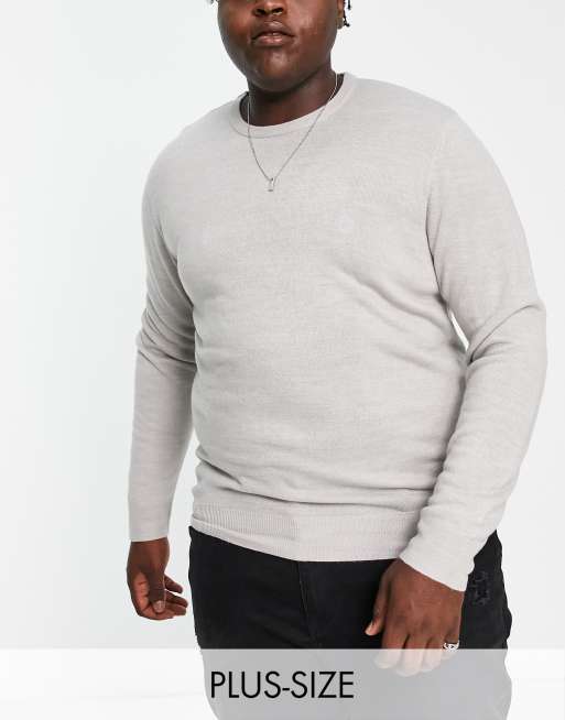 Plus size best sale crew neck jumper