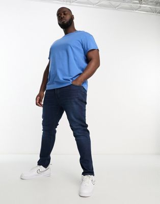 French Connection Plus tapered fit jeans in dark blue