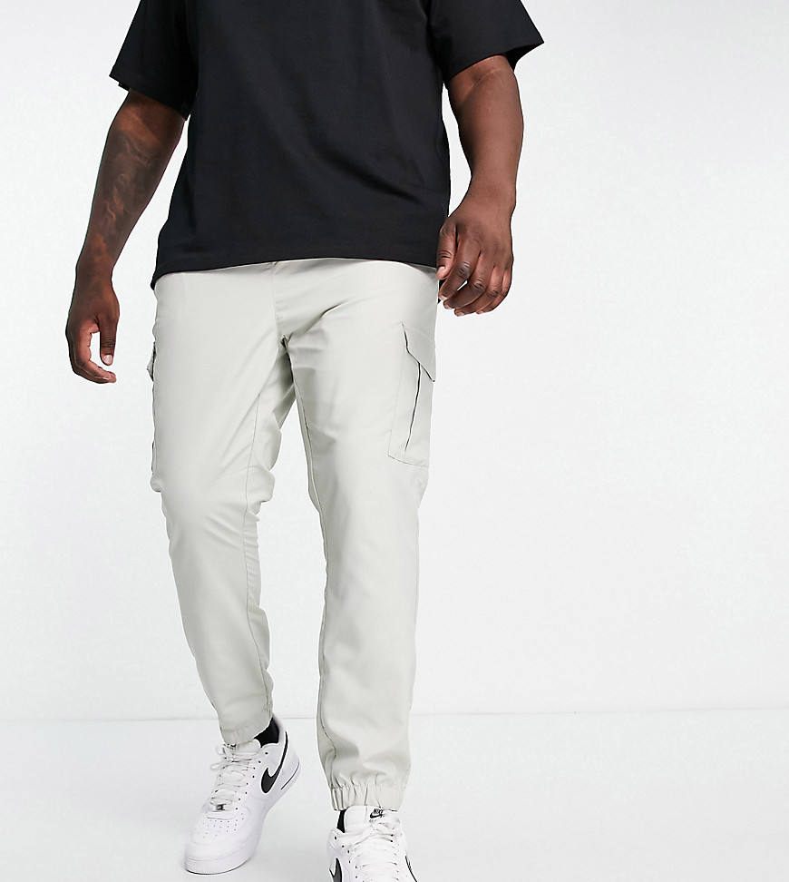French Connection Plus utility tech cargo pants in neutral