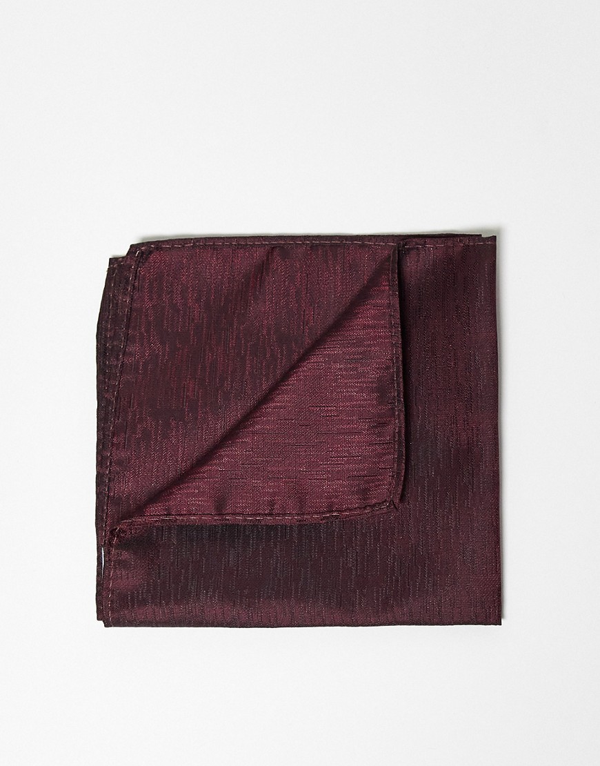 French Connection pocket square in burgundy-Red