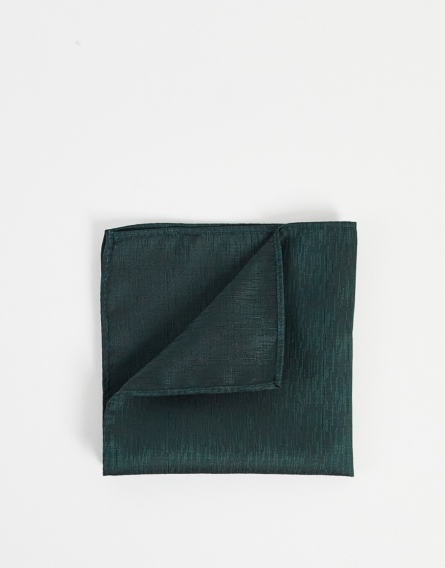 pocket square in dark green