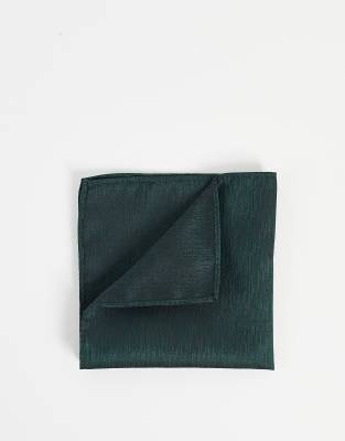 French Connection pocket square in dark green