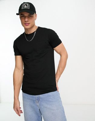French Connection pocket t-shirt in black - ASOS Price Checker