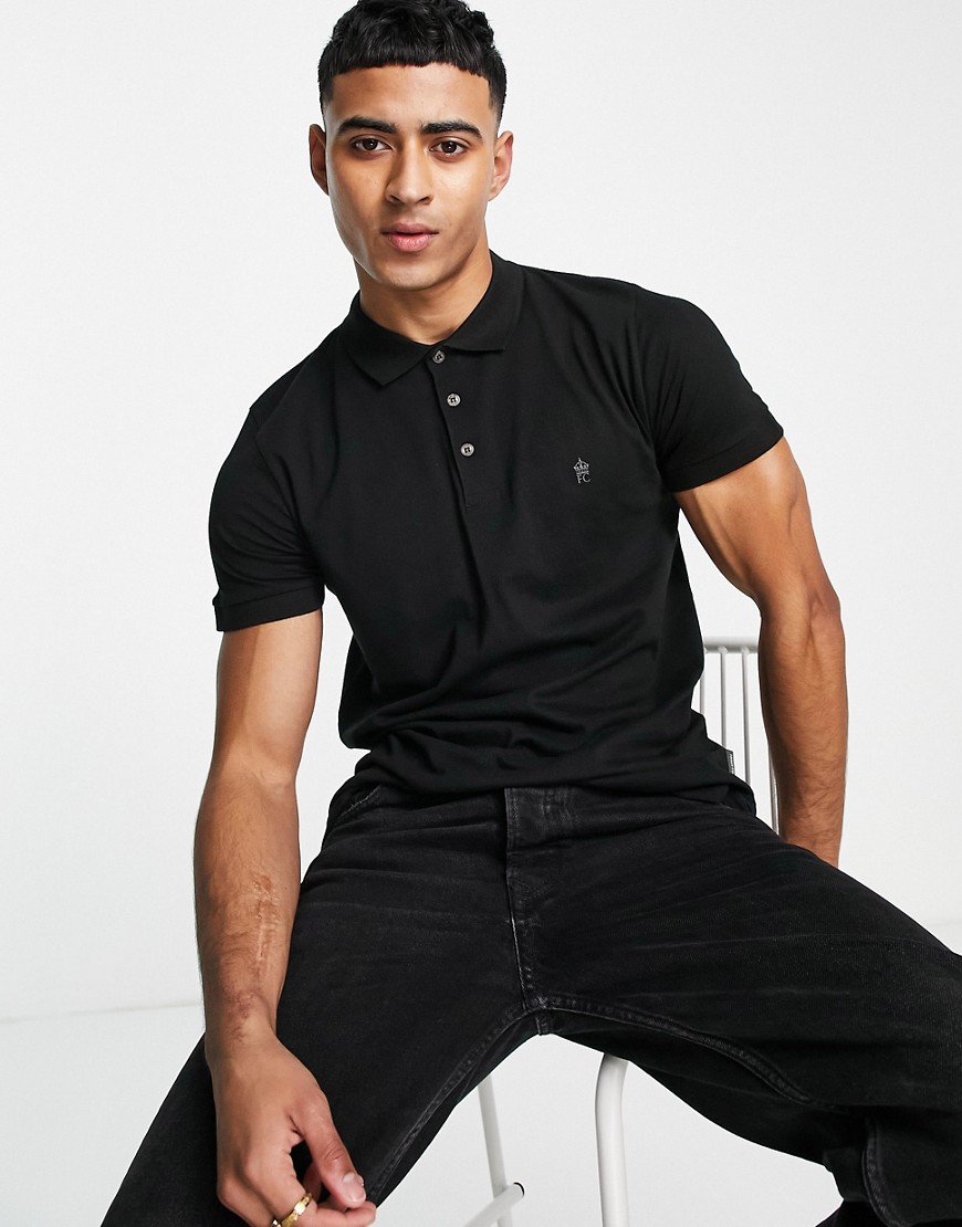 French Connection Polo In Black